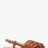 Irene Woven Leather Slingback Sandal