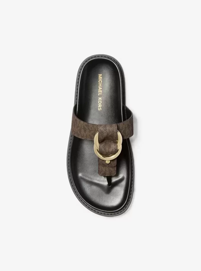 Jaden Signature Logo Thong Sandal