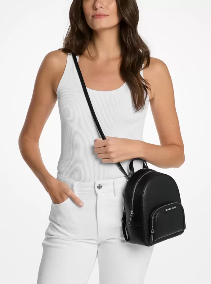 Jaycee Extra-Small Pebbled Leather Convertible Backpack Jaycee Extra-Small Pebbled Leather Convertible Backpack