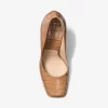 Jeanne Crocodile Embossed Leather Pump