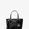 Jet Set Extra-Small Patent Logo Debossed Convertible Tote Bag