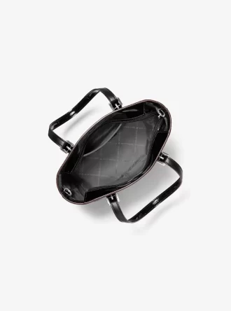 Jet Set Extra-Small Patent Logo Debossed Convertible Tote Bag