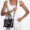 Jet Set Extra-Small Patent Logo Debossed Convertible Tote Bag