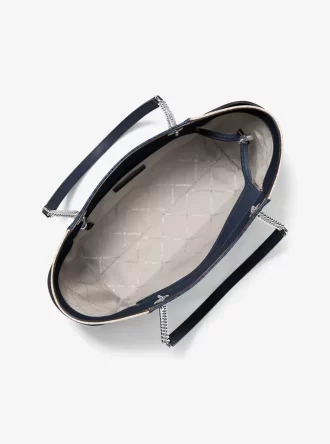 Jet Set Large Color-Block Signature Logo Shoulder Bag Jet Set Large Color-Block Signature Logo Shoulder Bag