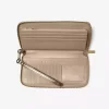 Jet Set Large Metallic Logo Debossed Continental Wallet