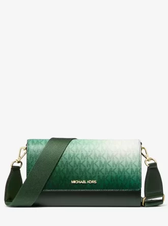 Jet Set Large Ombré Signature Logo Crossbody Bag