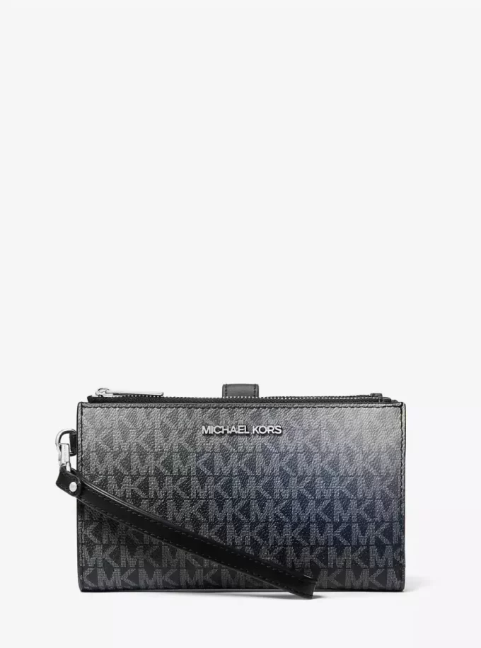 Jet Set Large Ombré Signature Logo Wristlet Jet Set Large Ombré Signature Logo Wristlet