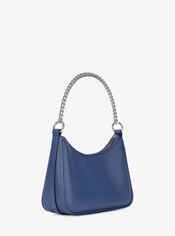 Jet Set Large Pebbled Leather Convertible Crossbody Bag