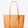 Jet Set Large Printed Signature Logo Tote Bag