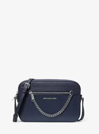 Jet Set Large Saffiano Leather Crossbody Bag