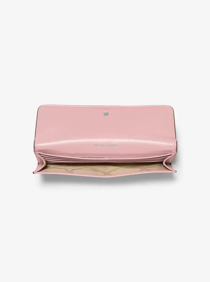 Jet Set Large Saffiano Leather Snap-Front Wallet Jet Set Large Saffiano Leather Snap-Front Wallet