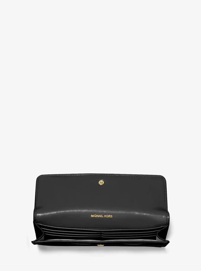 Jet Set Large Saffiano Leather Snap-Front Wallet Jet Set Large Saffiano Leather Snap-Front Wallet