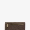 Jet Set Large Signature Logo Snap-Front Wallet