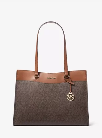Jet Set Large Signature Logo Tote Bag