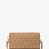 Jet Set Leather and Signature Logo Convertible Crossbody Bag