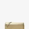 Jet Set Medium Embellished Metallic Leather Clutch