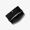 Jet Set Medium Embellished Metallic Leather Clutch
