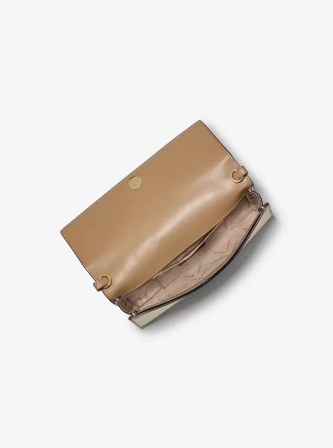 Jet Set Medium Metallic Leather Clutch Jet Set Medium Metallic Leather Clutch