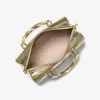 Jet Set Medium Metallic Logo Debossed Satchel Jet Set Medium Metallic Logo Debossed Satchel