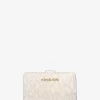 Jet Set Medium Metallic Logo Wallet