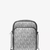 Jet Set Medium Metallic Signature Logo Crossbody Bag