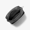 Jet Set Medium Metallic Signature Logo Crossbody Bag