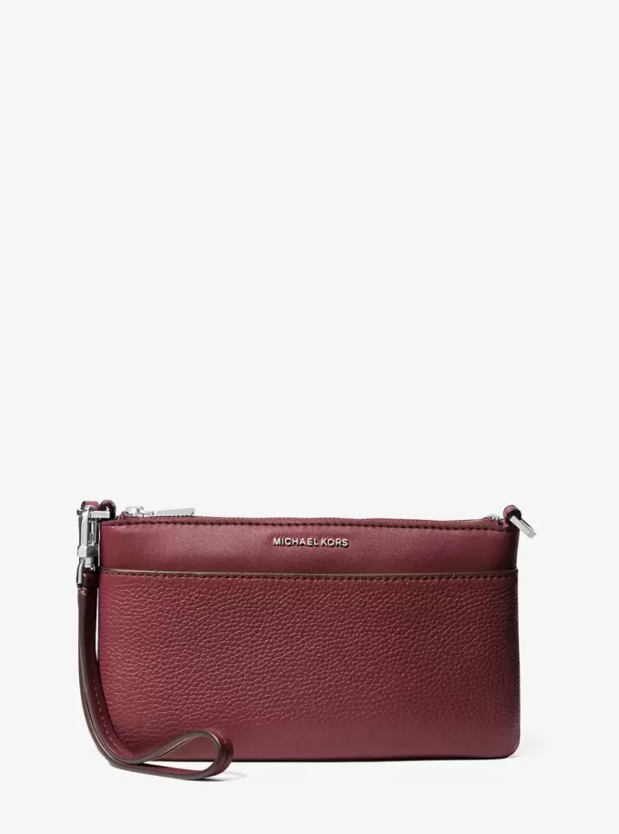 Jet Set Medium Pebbled Leather Convertible Wristlet Jet Set Medium Pebbled Leather Convertible Wristlet