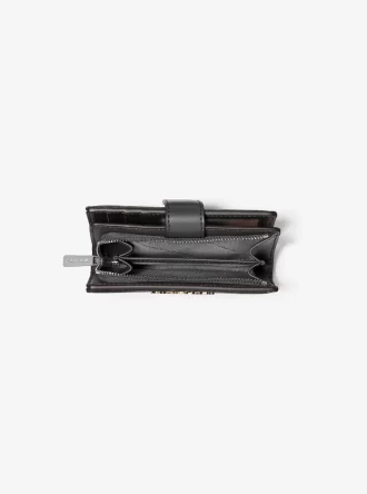Jet Set Medium Printed Signature Logo Wallet