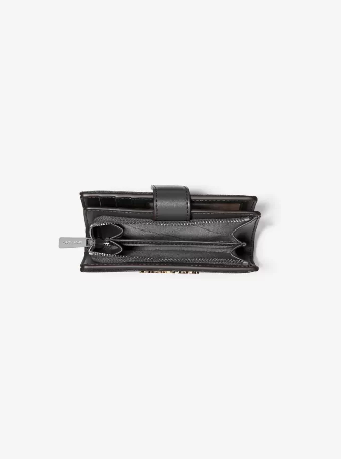 Jet Set Medium Printed Signature Logo Wallet