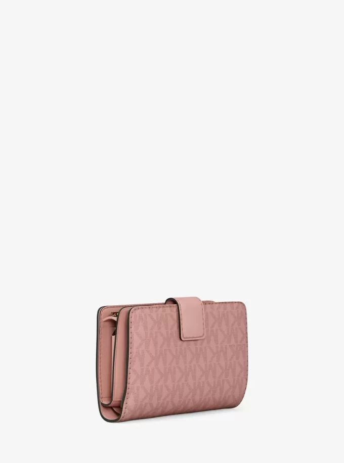 Jet Set Medium Signature Logo Bi-Fold Wallet