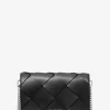 Jet Set Medium Woven Leather Crossbody Bag