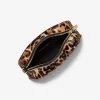 Jet Set Small Leopard Print Calf Hair Camera Crossbody Bag