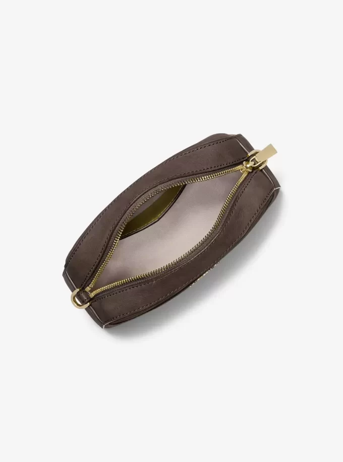Jet Set Small Nubuck Camera Crossbody Bag