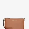 Jet Set Small Pebbled Leather Convertible Wristlet