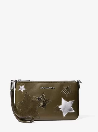 Jet Set Small Printed Wristlet