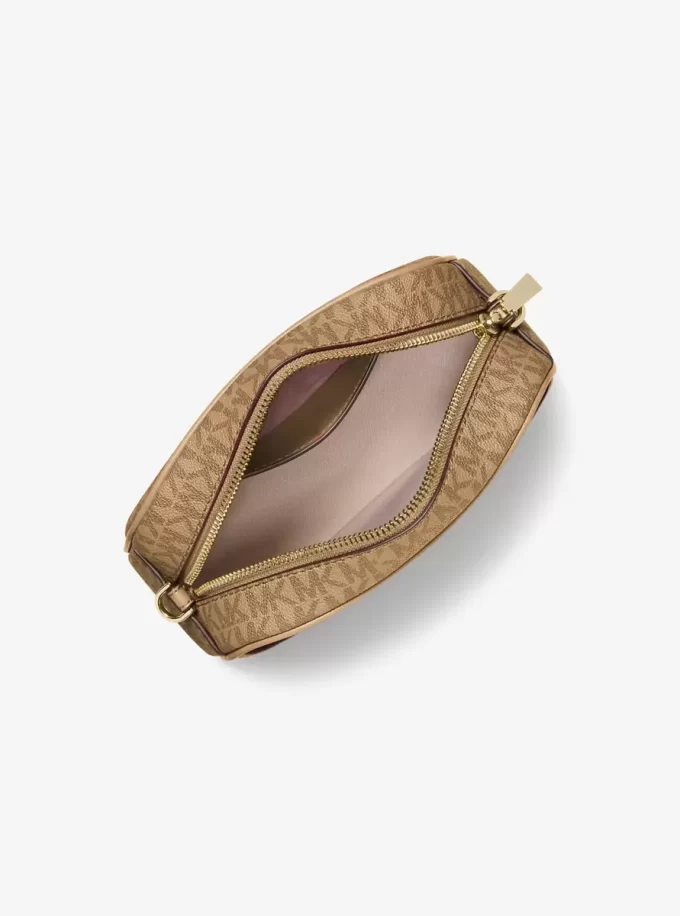 Jet Set Small Signature Logo Camera Crossbody Bag