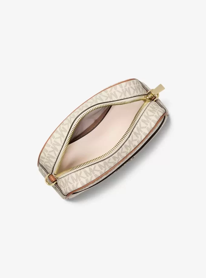 Jet Set Small Signature Logo Camera Crossbody Bag