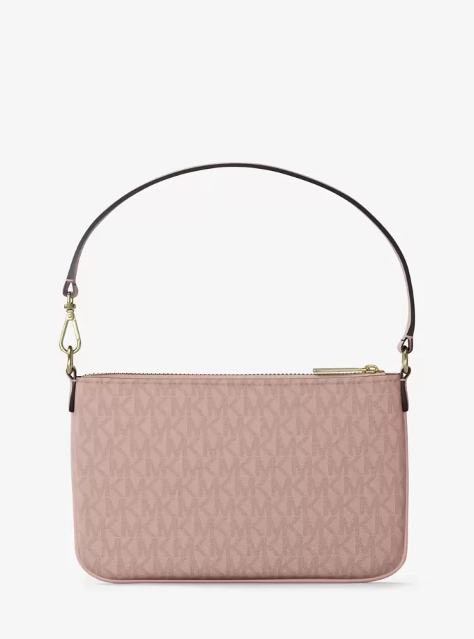 Jet Set Small Signature Logo Convertible Wristlet