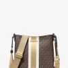 Jet Set Small Signature Logo Stripe Crossbody Bag