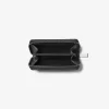 Jet Set Small Studded Pebbled Leather Wallet