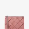 Jet Set Travel Extra-Large Woven Leather Wristlet