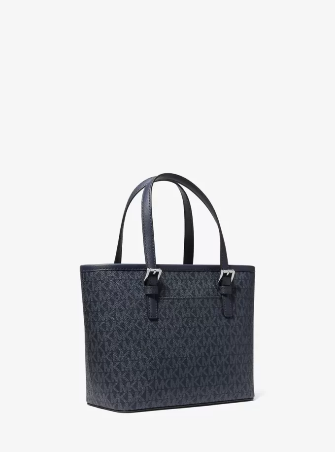 Jet Set Travel Extra-Small Logo Top-Zip Tote Bag