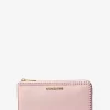 Jet Set Travel Large Pebbled Leather Quarter-Zip Wallet