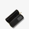Jet Set Travel Large Pebbled Leather Wristlet