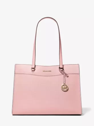 Jet Set Travel Large Saffiano Leather Pocket Tote Bag