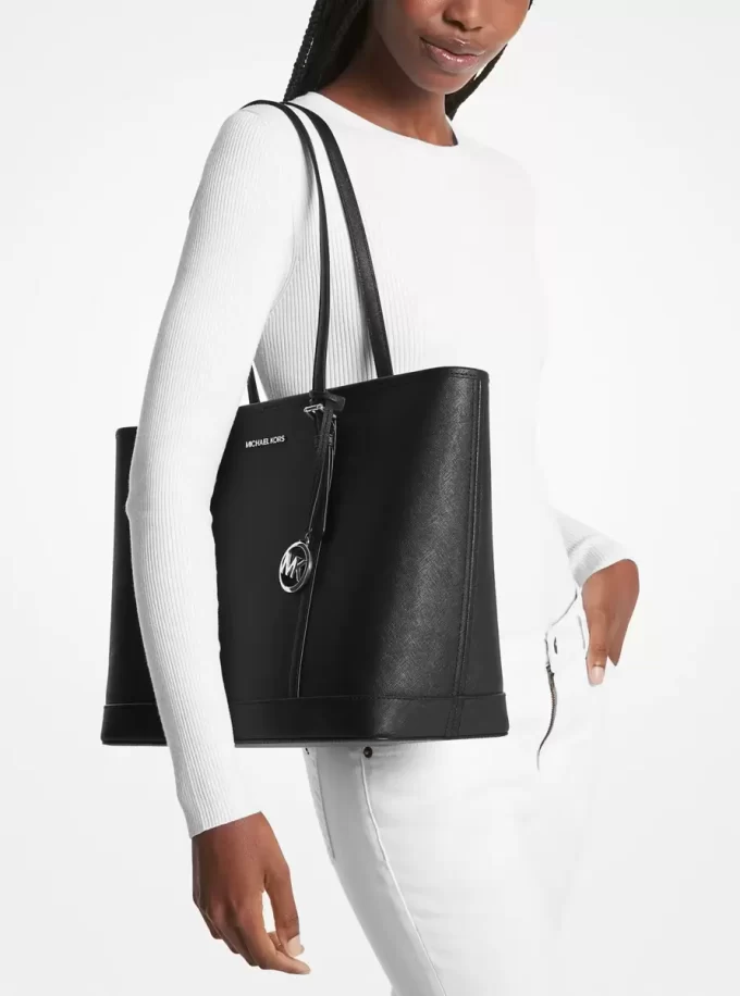 Jet Set Travel Large Saffiano Leather Tote Bag