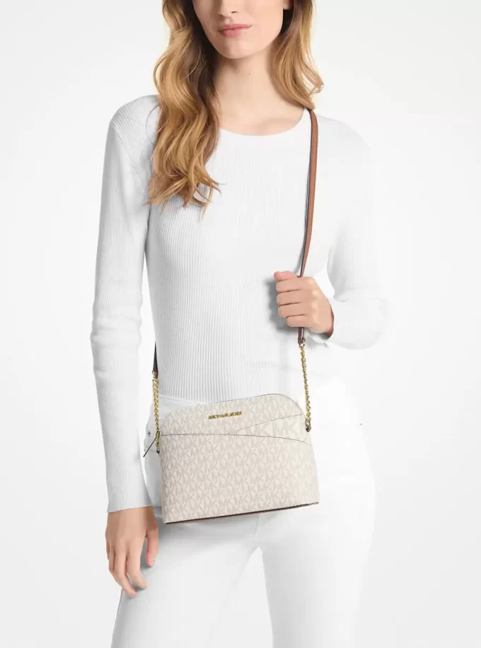 Jet Set Travel Medium Logo Dome Crossbody Bag Jet Set Travel Medium Logo Dome Crossbody Bag