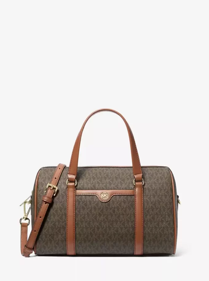 Jet Set Travel Medium Signature Logo Duffel Crossbody Bag Jet Set Travel Medium Signature Logo Duffel Crossbody Bag