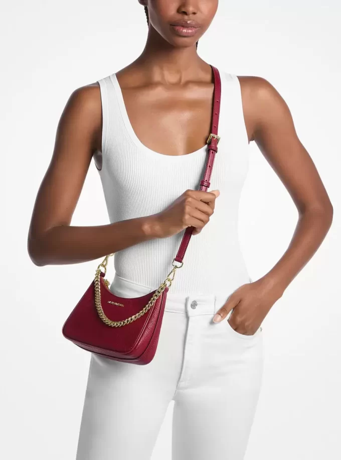 Jet Set Travel Pebbled Leather Convertible Crossbody Bag Jet Set Travel Pebbled Leather Convertible Crossbody Bag