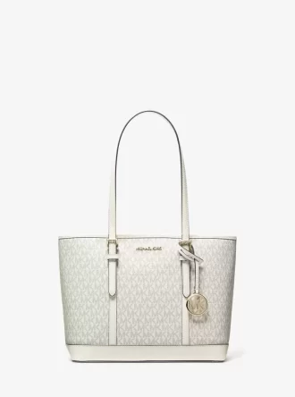 Jet Set Travel Small Logo Top-Zip Tote Bag